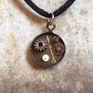 OOAK Necklace Made from Vintage/Antique Watches